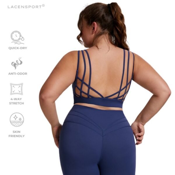 1981 Cecillia Sport Bra Big Size Jumbo Gym Workout Yoga - Image 2
