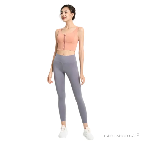 Zip Class Sport Bra Bh Atasan Baju Olahraga Wanita Yoga Gym Fitness - Image 4