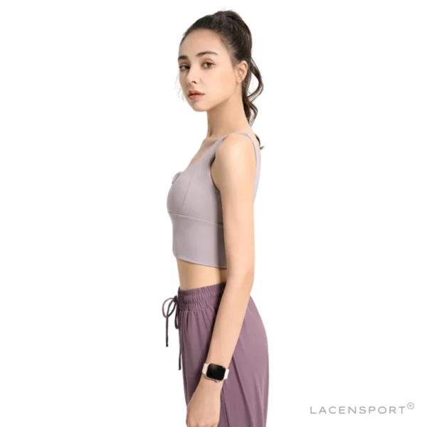 Zip Class Sport Bra Bh Atasan Baju Olahraga Wanita Yoga Gym Fitness - Image 2